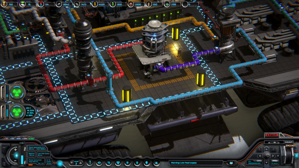 Nuclear Crawler — the crawler's reactor deck and interface