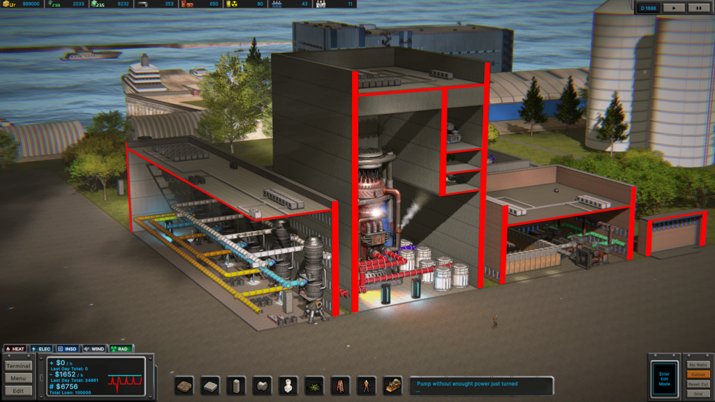 Nuclear Engineer Tycoon — piping network